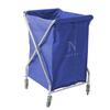 Carro Lavandaria Encolher Metalico Saco Azul 215L